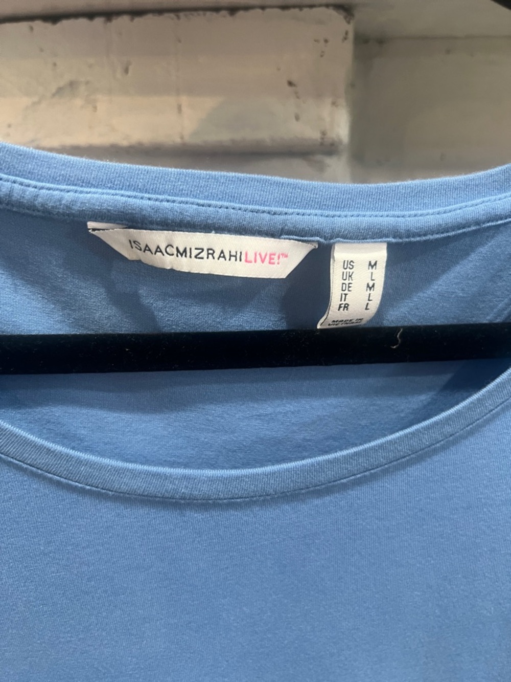 Isaac Mizrahi Light Blue Long-Sleeve Crewneck Top - Picture 4 of 8